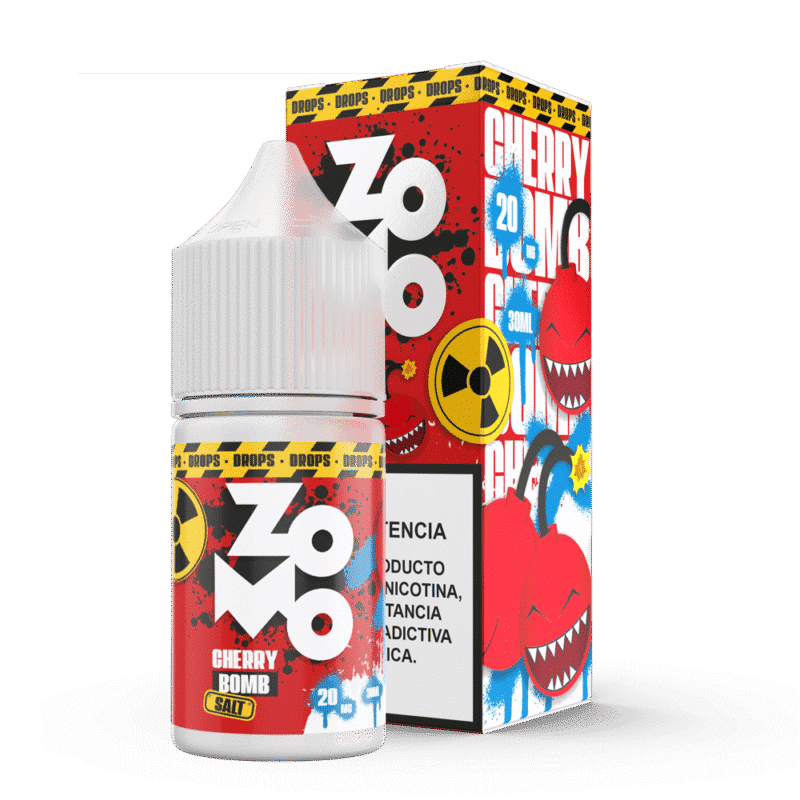 Essência Nic Salt Zomo 20mg 30ml - Cherry Bomb