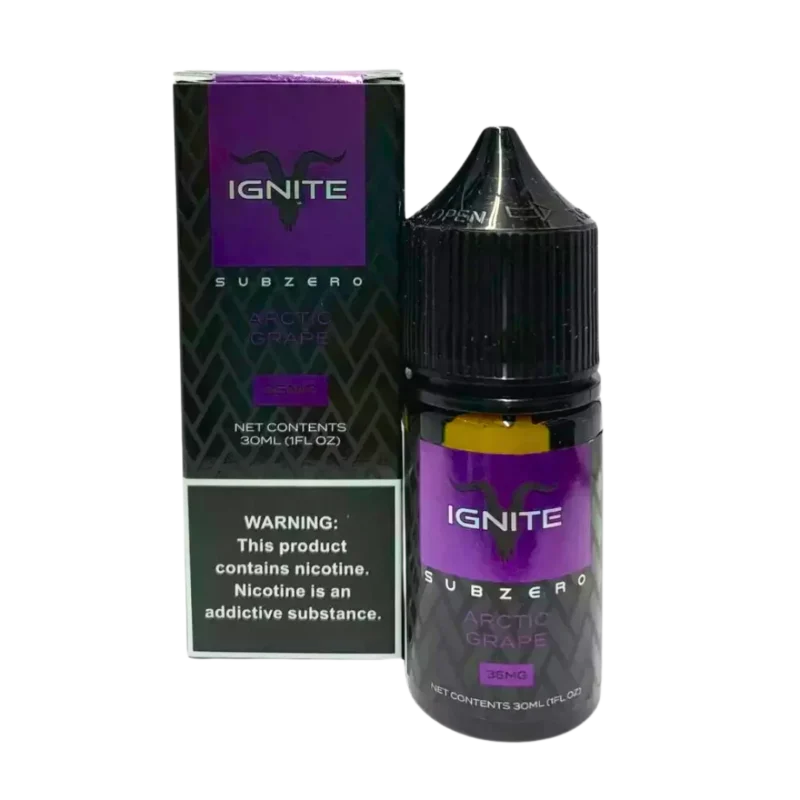 Essência Nic Salt Ignite - Artic Grape - 35mg 30ml