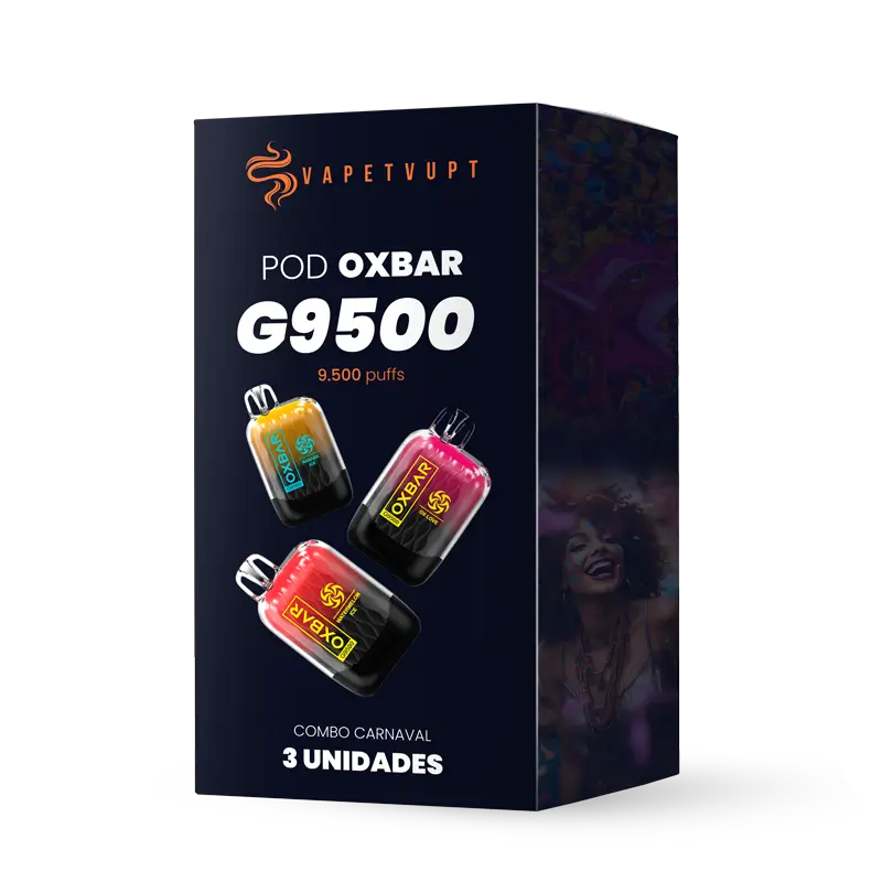 Pod Oxbar G9500 9.500 Puffs | Combo Carnaval 3 Unidades