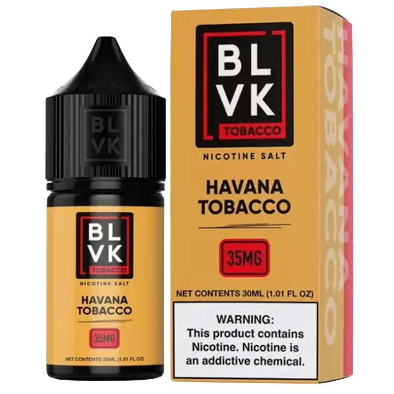 Nic Salt BLVK Diamond Havana Tobacco 35mg 30ml (Tabaco Havana)