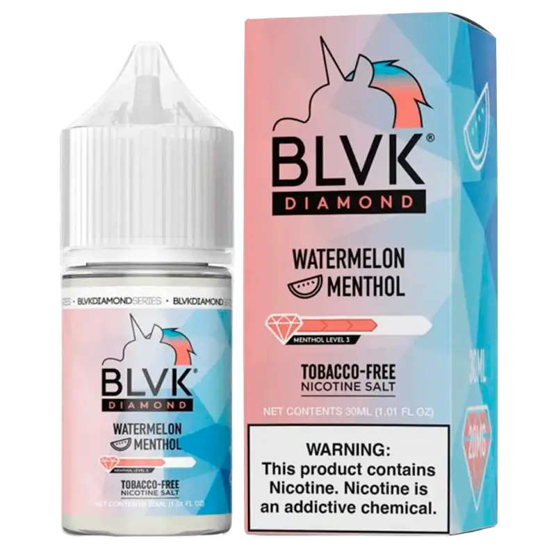 Nic Salt BLVK Diamond Watermelon Menthol 35mg 30ml (Melancia com Mentol)