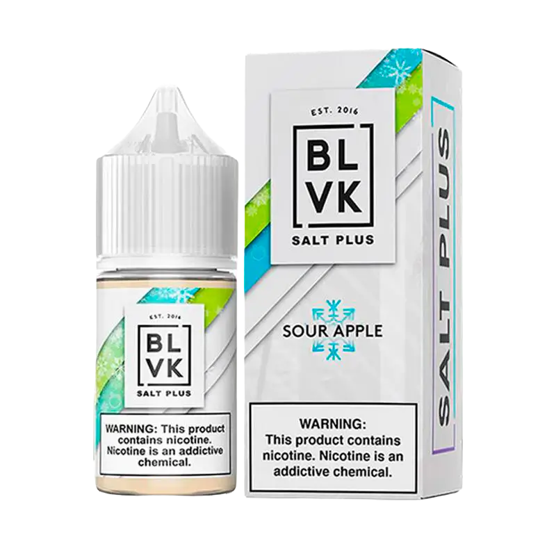Nic Salt BLVK Sour Apple Ice 50mg 30ml (Maçã Verde Azeda com Gelo)
